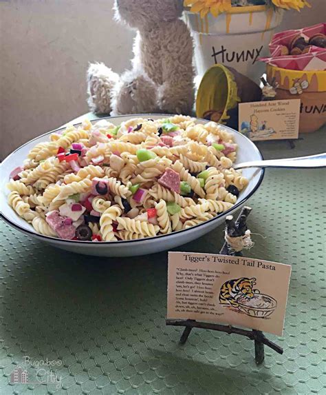 Winnie The Pooh Party Food Ideas Tiggers Twisted Tail Pasta Food