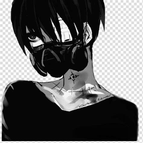 Anime Boy Wearing A Mask Drawing Chrisyel