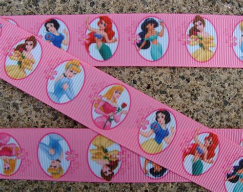 78 Princess Ribbon Disney Princess Ribbon Printed Etsy