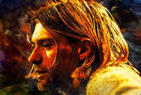 Kurt cobain art nirvana painting cobain artwork. Kurt Cobain. Nirvana. Digital Art by Lilia Kosvintseva