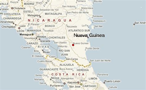 Nueva Guinea Nicaragua Map Callie Veronike