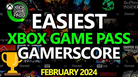 Easiest Xbox Game Pass Games For Gamerscore Achievements Updated For February Youtube
