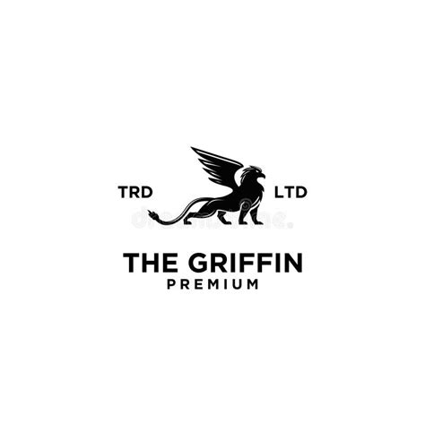 Premium Black Griffin Design Logo Stock Illustration Illustration Of