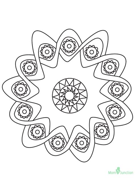 In art class we often need shapes for patterns like flowers, diamonds, and hearts. Pin by Suzanne Petillot on patterns art | Shape coloring pages, Flower circle, Circle shape