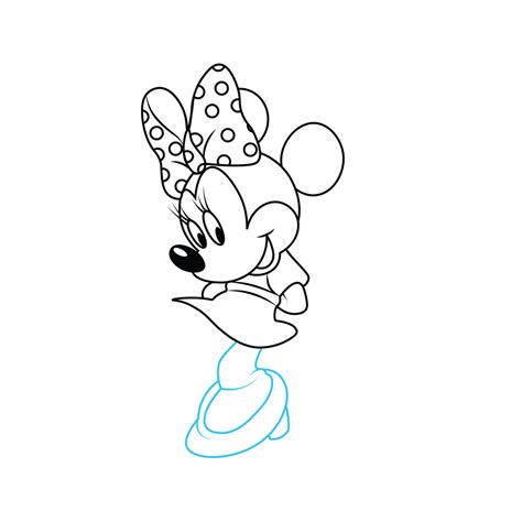 How To Draw Minnie Mouse Step By Step