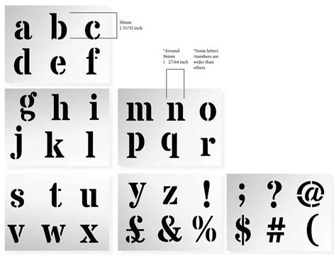 It is the script (characters) of the alphabet of your native language, i.e. Letter Stencil 50mm Roman Alphabet, Lower Case and Symbols