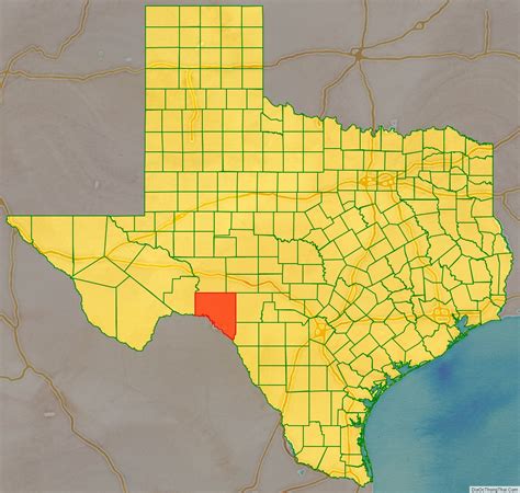 Map Of Val Verde County Texas Địa Ốc Thông Thái