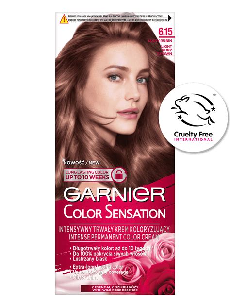 Krem koloryzujący 6.15 Jasny rubinowy brąz Color Sensation | Garnier