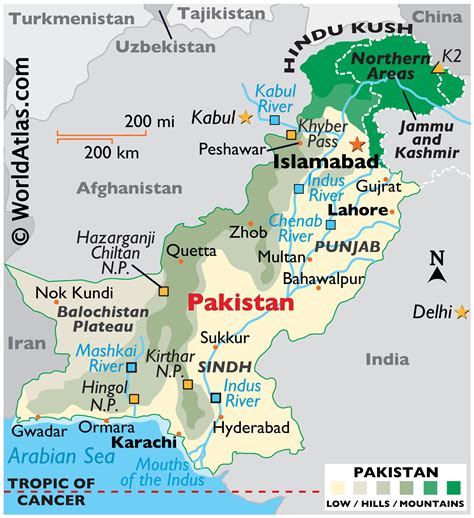 Pakistan Maps Including Outline And Topographical Maps