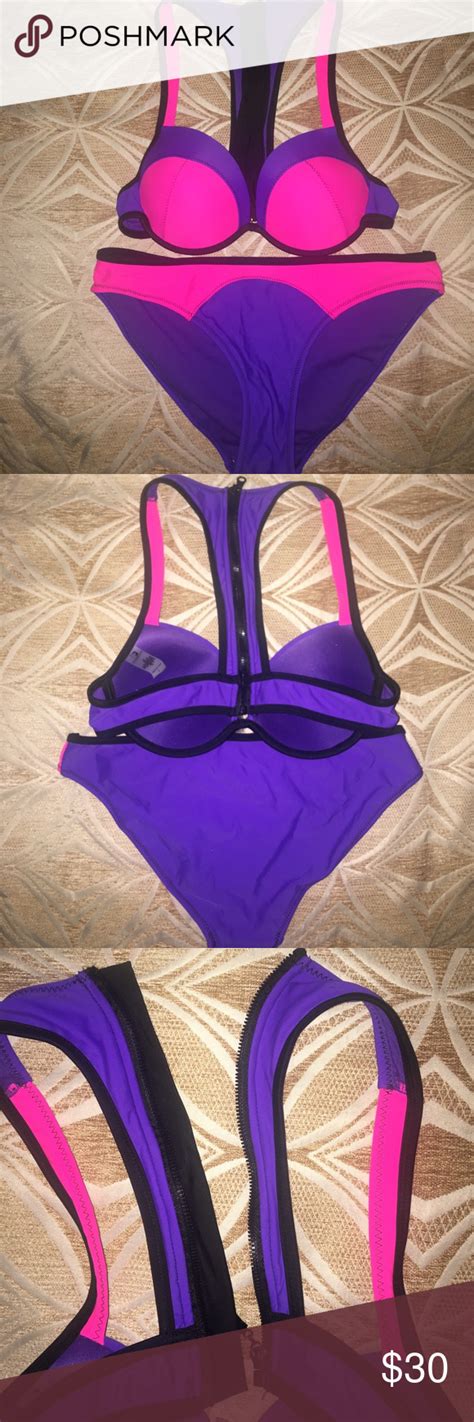 Tb Tini Bikini Set Bikinis Bikini Set Purple Pattern Sexiz Pix