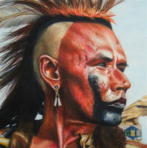 Native American Art Original Pencil Portrait Dances With Etsy