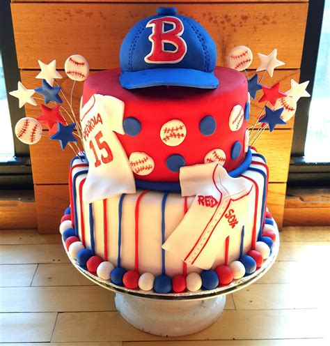 Happy Birthday To A Pair Of Red Sox Fans Birthday Basic Cake Red