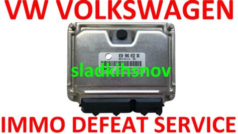 Volkswagen Vw Audi Engine Computer Ecm Ecu Pcm Immo Immobilizer Defeat