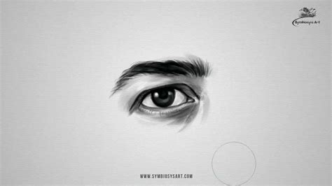 How To Draw Realistic Male Eye Youtube
