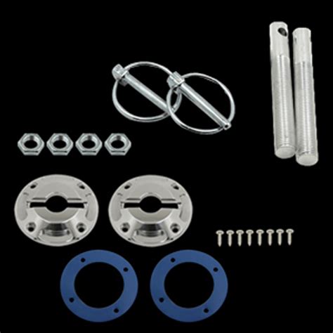 Mustang Shelby Camaro Billet Aluminum Hood Pin Kit Upr