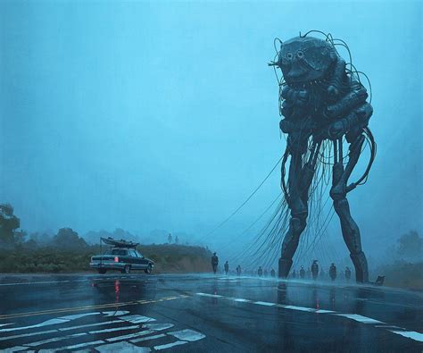 Simon Stålenhags Incredible Paintings Show An Alien Invasion That Has