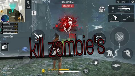 Zombie invasion mode को खेलने से पहले एक बात का खास ख्याल रखें कि यहां पर आपको gun कहीं भी नहीं मिलेगा यहां पर आपको केवल pistol और pistol की गोली मिलेगी। Garena Free Fire | Death Uprising Mode | killed zombie's ...