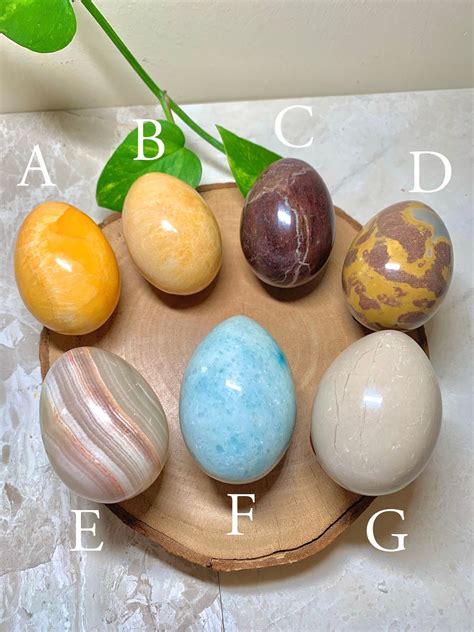 Choose Your Crystal Genuine Crystal Eggs Easter Egg Decor Special T Etsy