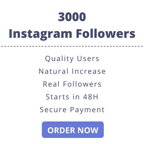 3000 Instagram Followers