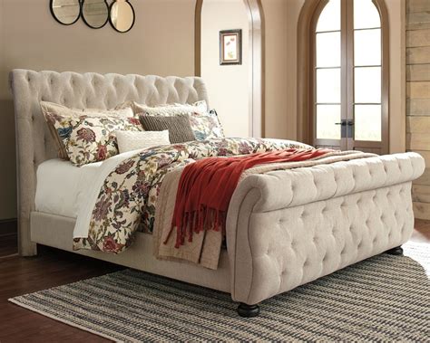 Tufted Full Size Bed With Footboard Upholstered Chairs Amazon Com Dhp