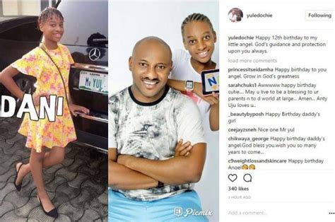 yul edochie shares cute photo with daughter as she turns 12 today