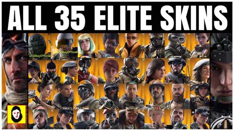 All 35 Rainbow Six Siege Elite Skins Mvp Animations Official