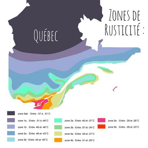 Carte Des Zones De Rusticité Du Québec Jaime Québec