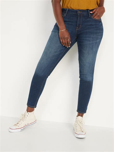 mid rise rockstar super skinny jeans for women old navy