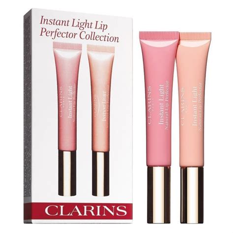 clarins instant light lip perfector 01 and 02 collection t set — iluversum