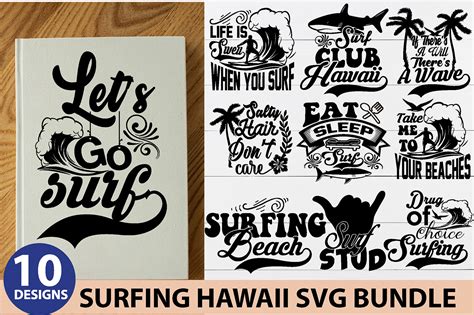 Surfing Hawaii Svg Bundle Behance