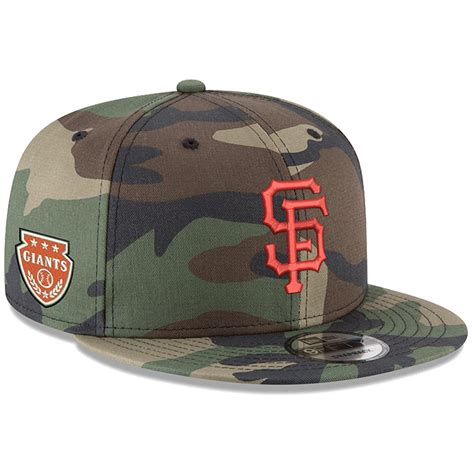 San Francisco Giants New Era Military Patch 9fifty Snapback Hat Camo