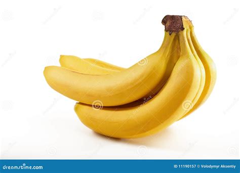 Cluster Of Fresh Bananas Isolated Stock Image Image Of Delicious