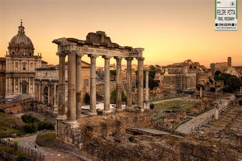 An Epic Sunset At The Roman Forum Rome Italy Felipe Pitta Travel