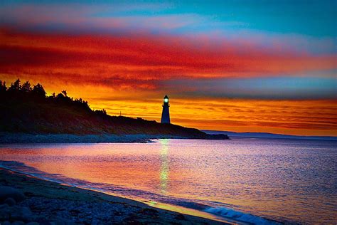 Sunset At The Cove Cape Breton Island Nova Scotia Cape Breton Island