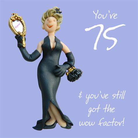 75th Birthday Female Greeting Card One Lump Or Two Range Cards Love