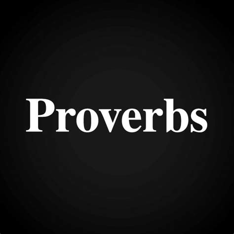 The Book Of Proverbs