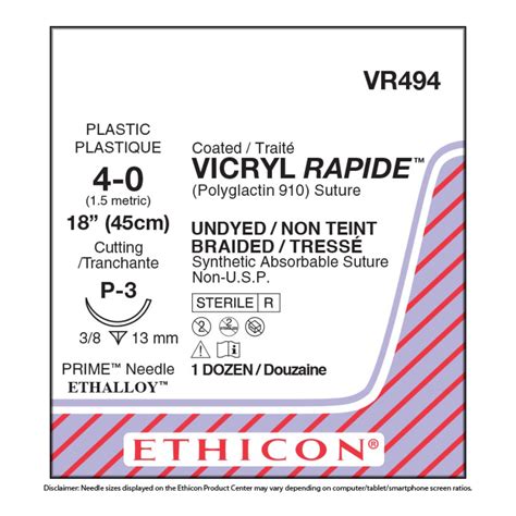 Vicryl Rapide Suture Vr494 Schaan Healthcare
