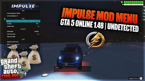 Gta 5 Online Impulse Vip60€ Mod Menu Gta 5 Mod Menu 148 Pc