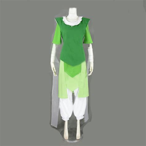 Anime Avatar The Legend Of Korra Cosplay Green Costume
