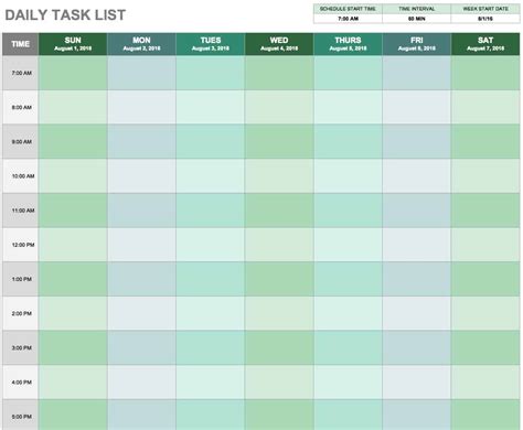 Monthly Task Calendar Template Klauuuudia