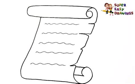 Easy Drawing Scroll How To Draw A Scroll Step By Step Entertainment