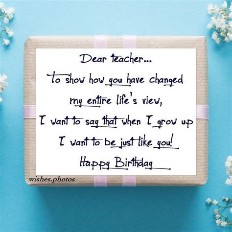 59 Happy Birthday Wishes For Teacher Quotes And Messages And Images 6