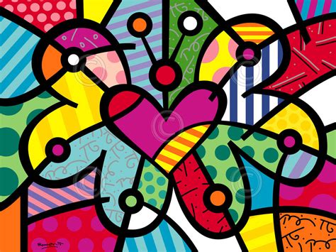 Obras De Romero Britto Borboleta