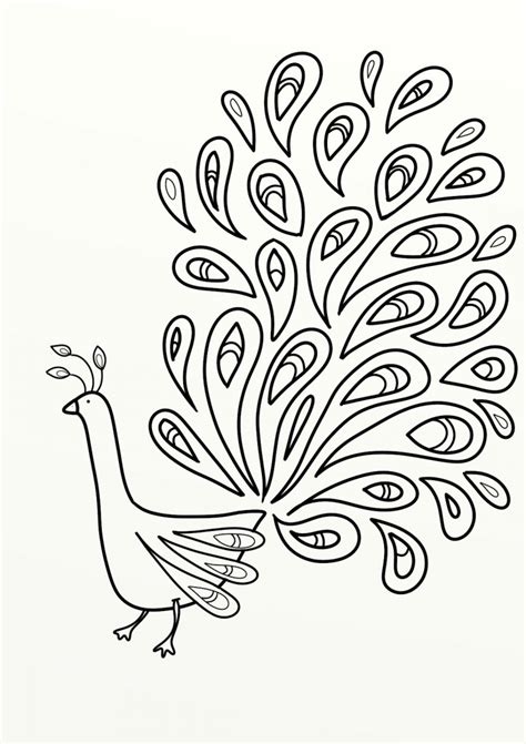 Download Peacock Drawing Outline For Glass Painting at GetDrawings ...