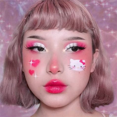 Макильяхе Hello Kitty Makeup Cute Makeup Alternative Makeup