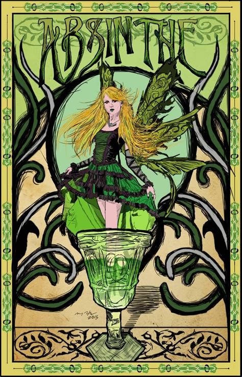 Green Fairy Art Nouveau Poster By Nykofade On Deviantart Art Nouveau