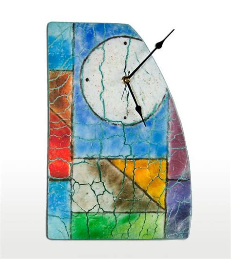 Handmade Wall Clocks Fused Glass Art