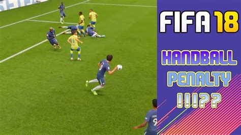 handball ⚽👏penalty first ever in fifa 18 squad battles youtube
