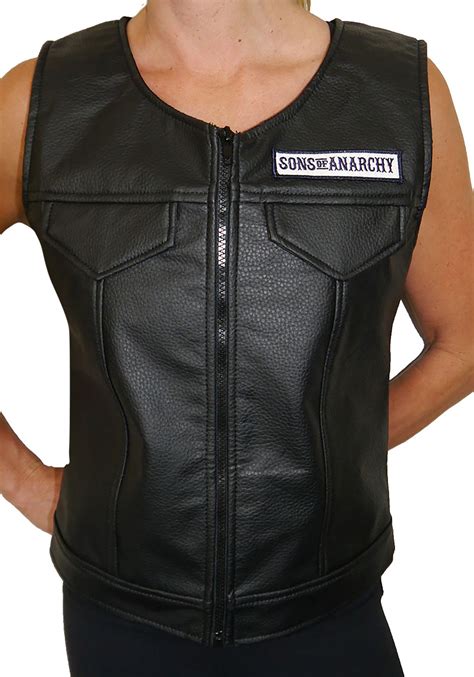 Womens Sons Of Anarchy Faux Leather Vest