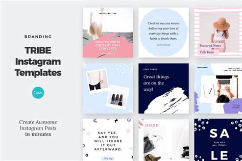 Instagram Post Templates Canva Tribe Creative Daddy